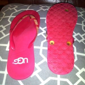Red Uggs sandals
